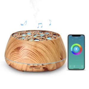 Aroma Diffuser 400ml Air Humidifier Aromatherapy Diffuser Electric Wooden Essential Oil Diffuser