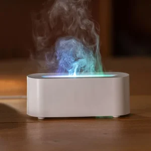 Aroma Diffuser New Essential Oil Aroma Diffusers Ultrasonic Colorful Flame Humidifier Diffuser