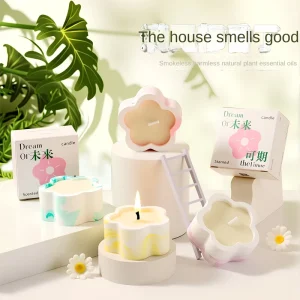 Aromatherapy Candle Cute Creative Flower Shaped Candle Birthday Gift