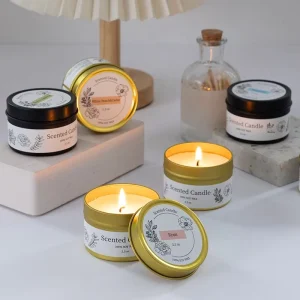 Aromatherapy Candle Gift Set 70 Straight Cylinder Smokeless Blended Soy Wax Elegance Hostess Scented Candles