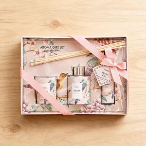 Aromatherapy Candle Set as a Gift for Female Bridesmaids Wedding Guests and as a Return Gift with Fragrance Spray and Perfume