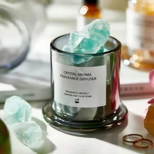 Aromatherapy Diffuser Stone Crystal Gift Box Decoration Home Bedroom Fragrance Perfume Essential Oil Diffuser Set