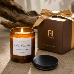 Aromatherapy Soy Wax Scented Candle with Lid, Home Fragrance, OEM Factory