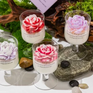 Aromatic Glass Jar Scented Candle Gift Set for Mother’s Day with Lower MOQ Custom Service