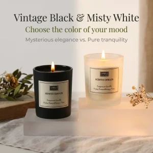 Artisan Blended Fragrance Vintage Glass Jar Clean Burn Soy Aroma Candle for Commercial Spa Layout Supply