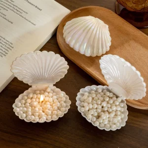 Asia Super Factory Low MOQ OEM Candle Manufacturer Custom Scent Custom Scented Candles Shell Box Pearl Soy Candles Scented