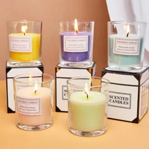 Assorted Scented Candles Set Natural Plant Extract Soy Wax Aromatherapy Candles Long Lasting Fragrance for Home Decor Gift
