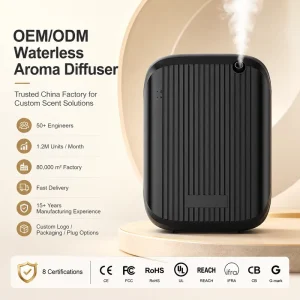 Automatic Aroma Diffuser Machine Waterless Scent Machine for Bathroom Toilet Wall Mounted Electric Diffuser