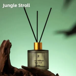 BILA 100ml Glass Bottle Fireless Reed Diffuser Sets Modern Indoor Aromatherapy for Bedrooms Long Lasting Fresh Fragrance Square