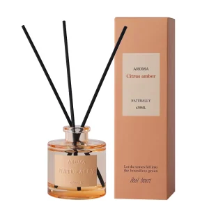 BPA Free Alcohol Free Handcrafted Glass Reed Diffuser Sets Long Lasting Home Aromatherapy Gift for Summer Bathroom Use