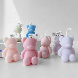Bear Series Shaped Candles Birthday Gift Handmade Scented Candle Room Decoration Home Decor Candle