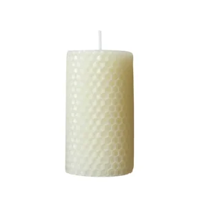 Beeswax Soy Wax Handmade Modern Art Christmas Square Stick Candles 8″ Drippless Perfect Burn Honeycomb