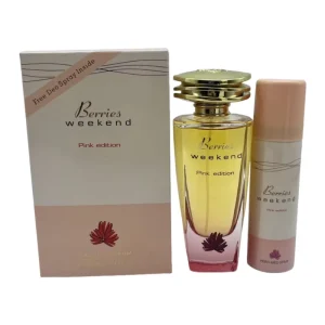 Berries Weekend Pink Edition Eau De Parfum 100ml Perfumed Deo Spray Set Women’s Fragrance Gift Set