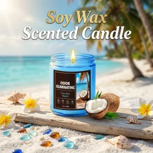 Best Seller OEM&ODM Private Label Deodorant Soy Wax Candle Custom Fresh Fragrance Jar Candle for Household Hotel Rooms