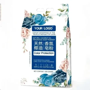 Biodegradable Bulk Laundry Detergent Powder Small Sachets Custom Pack for Industrial and Household Use