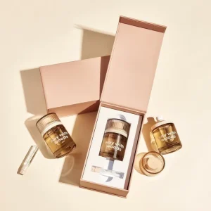 Biodegradable Makeup Packaging Luxury Gift Boxes with Magnetic Closure Custom Perfume Gift Sets Rigid Box with Insert