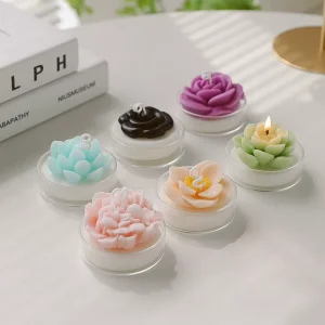 Birthday Gifts Home Decor Luxury Rose Flower Candle Home Fragrance Decoration Soy Wax Scented Candles Luxury