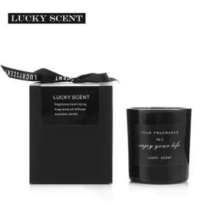 Birthday Gifts Home Scented Candles Relaxation Gifts Strong Fragrance Long Lasting Aromatherapy Black Jar Candles