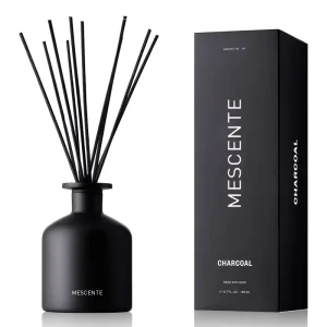 Black Aroma Reed Diffuser Rose Glass Bottle