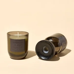 Black Base Jar Natural Soy Wax Handmade Scented Candle with Eco-Friendly Design and Custom Label