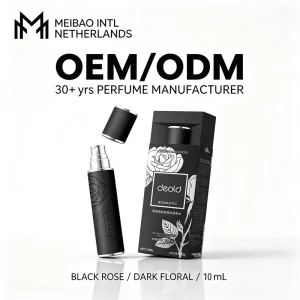 Black Rose OEM Custom Logo Private Label 10ml Floral Portable Women Perfume