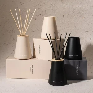 Black and White Reed Diffuser for Living Room and Bedroom