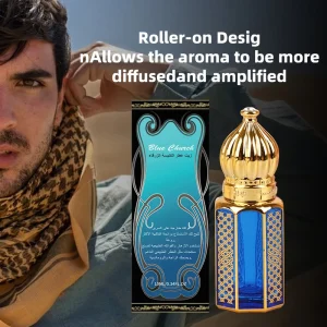 Blue Church Arabic Perfume Oil Mens Woody Attar Roll on Fragrance Long Lasting Scent 10ML 0.34FL.oz