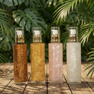 Body Oil Gel Moisturizing Nourish Multiple Flavors and Fragrances Lotion Private Label Scented Shimmer Oil