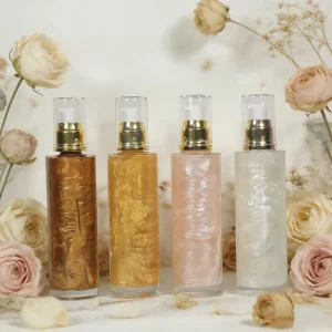 Body Oil Gel Moisturizing Nourish Multiple Flavors and Fragrances Lotion Private Label Scented Shimmer Oil