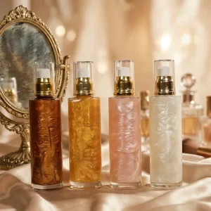 Body Oil Gel Moisturizing Nourish Multiple Flavors and Fragrances Lotion Private Label Scented Shimmer Oil