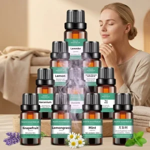 Botanical Essential Oil Lavender Rose Sweet Orange Tea Tree Massage 10mL OEM