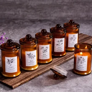 Bougie Parfumee Long Lasting Incense Romantic Luxury Hand poured Soothing Scents Cinnamon Aroma Pillar Candle for Room Air Clean