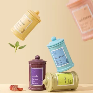 Branded Colorful Cylindrical Soy Wax Scented Candles Custom Packaging & Fragrances for Home Decor Products