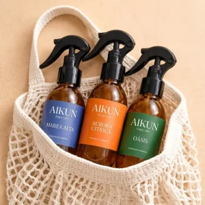 Brown Plastic Refillable Fine Mist Custom Printed Fragrance Mist Odor Eliminator Room Spray for Home Bathroom OEM