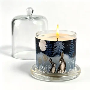Bulk Personalized Aromatherapy Candle Glass Jar with Cloche Factory Direct Supply