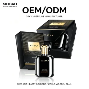 C2U Free Hearty OEM Custom Logo Private Label 90ml Citrus Woody Men Cologne Perfume