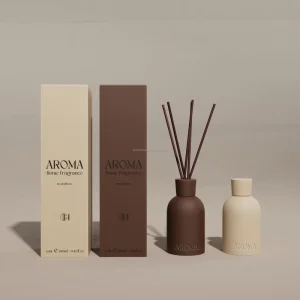 CH Fiber Stick Ceramic Reed Diffuser Perfume Set With Packaging Boxes