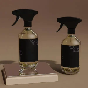 C&H Minimalist Glass Fragrance Spray Matte Bottle Aromatherapy Mist for Room & Body