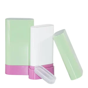 CM5002 Cosmetic Packaging Cream Sunscreen 3 in 1 Face Pack Blush 20g Antiperspirant Flat SHAPE Plastic Body Deodorants Stick