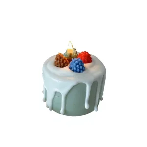 Cake-Shaped Handmade Hand-Poured Aromatherapy Candle with Soybean-Blended Wax, Gift Box