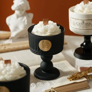 Camellia Scented Soy Wax Art Candle Premium White Ceramic Cup Easter New Year Ramadan Thanksgiving Diwali Christmas Father’s Day