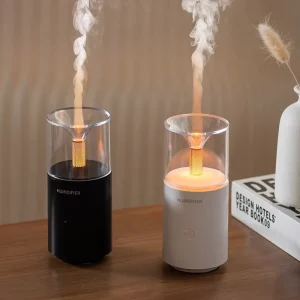 Candlelight USB Electric Ultrasonic Mist Maker Air Humidifier Aroma Diffuser for Home and Car