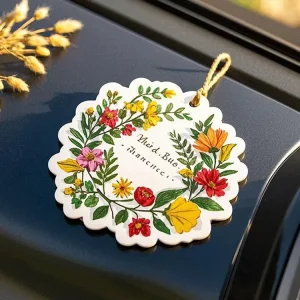 Car Accessories Fragrance Tablet Hangers Auto Incense Card Hanging Tablets Car Perfume Custom Logo Car Air Freshener