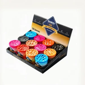 Car Fragrance Gel Air Freshener Plastic Long Lasting 90 Days for Office Bathroom & Household Use