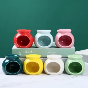 Ceramic Burners Tealight Candle Wax Melt Warmer with Ceramic Aromatherapy Burner for Essential Oils & Wax Melts