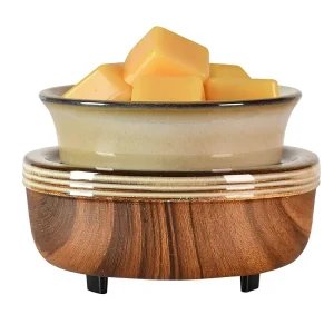 Ceramic Electric 3-in-1 Scented Wax & Candle Warmer Burner with US Plug Indoor Use Home/Office