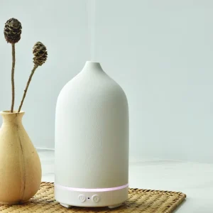 Ceramic Electric Ultrasonic Aroma Diffuser and Humidifier, Portable, 160ml