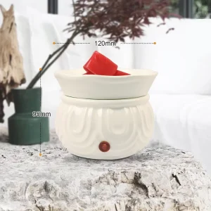 Ceramic Electric Wax Melt Burner Eco-Friendly Aromatherapy Candle Jar Warmer Heating Hot Plate Indoor Aroma Fragrance Oil Burner