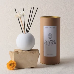 Ceramic Home Fragrance Gift Set with Reed Diffuser