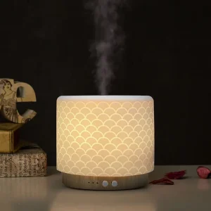 Ceramic Solid Wood Modern Scent Essential Oil Air Fragrance Humidifier Aroma Diffusers